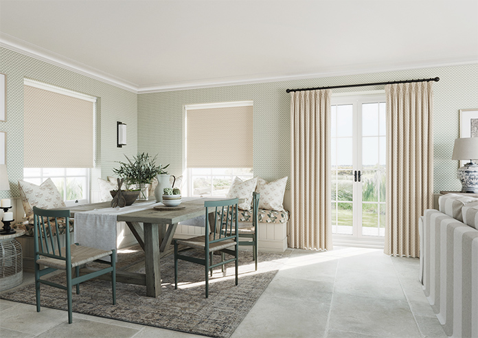 Trellis Prints, Scallop and Bud Manson - Roller Blind - Image 7